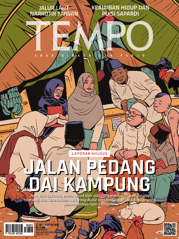 Cover Majalah Tempo - Edisi 25-07-2020 - Jalan Pedang Dai Kampung
