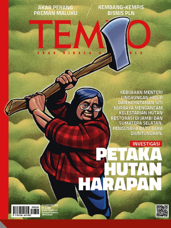 Cover Majalah Tempo - Edisi 01-08-2020 - Investigasi: Petaka Hutan Harapan