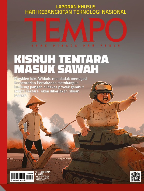 Cover Majalah Tempo - Edisi 09-08-2020 - Kisruh Tentara Masuk Sawah
