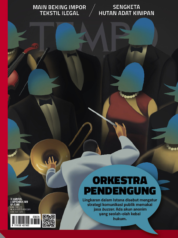Cover Majalah Tempo - Edisi 29-08-2020 - Orkestra Pendengung