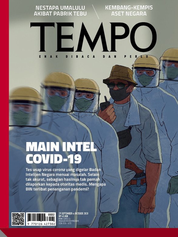 Cover Majalah Tempo - Edisi 26-09-2020 - Main Intel Covid-19