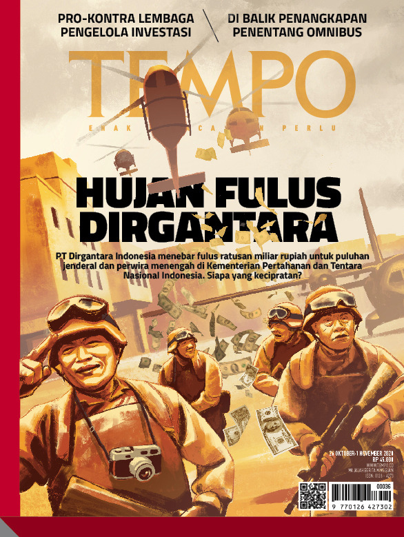 Cover Majalah Tempo - Edisi 24-10-2020 - Hujan Fulus Dirgantara