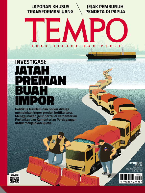 Cover Majalah Tempo - Edisi 31-10-2020 - Investigasi: Jatah Preman Buah Impor