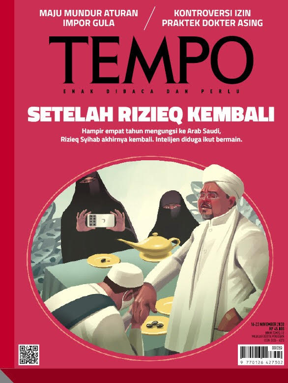 Cover Majalah Tempo - Edisi 14-11-2020 - Setelah Rizieq Kembali