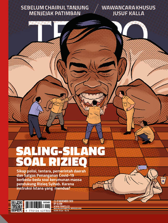 Cover Majalah Tempo - Edisi 21-11-2020 - Saling-Silang Soal Rizieq