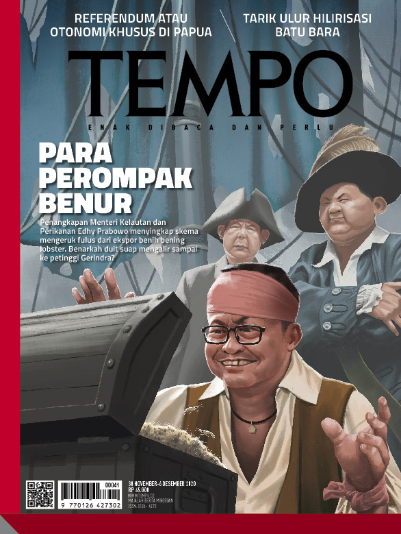 Cover Majalah Tempo - Edisi 28-11-2020 - Para Perompak Benur
