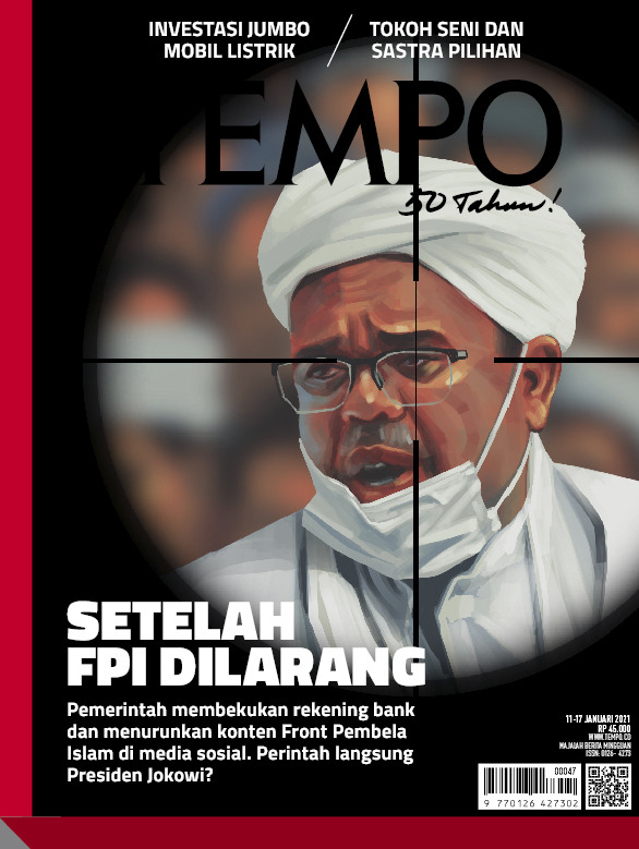 Cover Majalah Tempo - Edisi 09-01-2021 - Setelah FPI Dilarang
