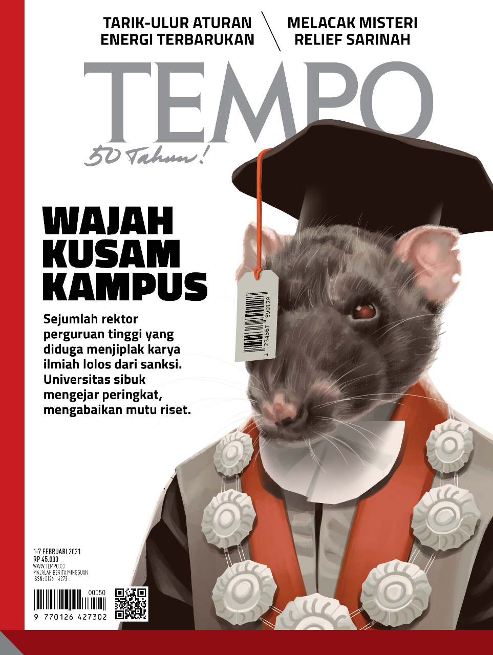 Cover Majalah Tempo - Edisi 30-01-2021 - Wajah Kusam Kampus