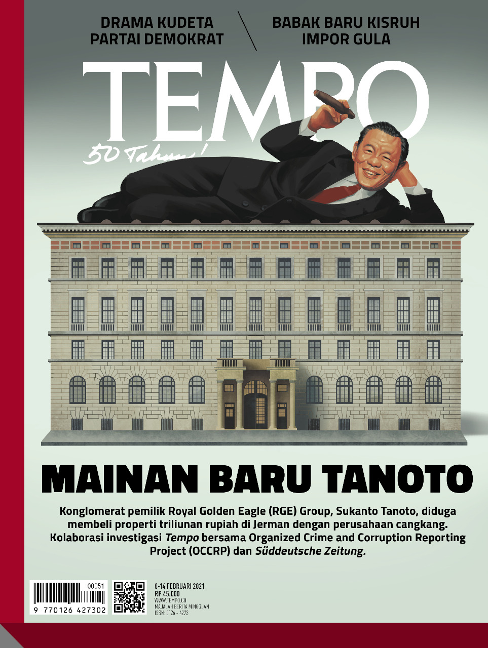 Cover Majalah Tempo - Edisi 06-02-2021 - Mainan Baru Tanoto