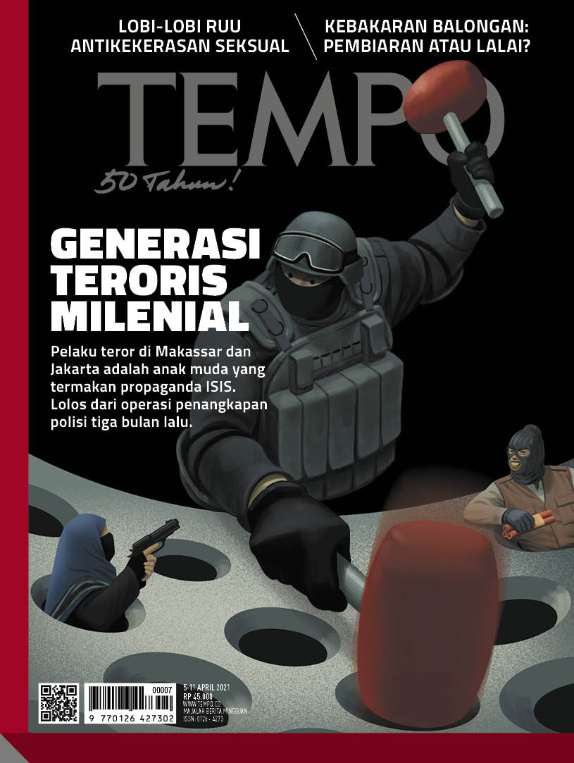 Cover Majalah Tempo - Edisi 03-04-2021 - Generasi Teroris Milenial