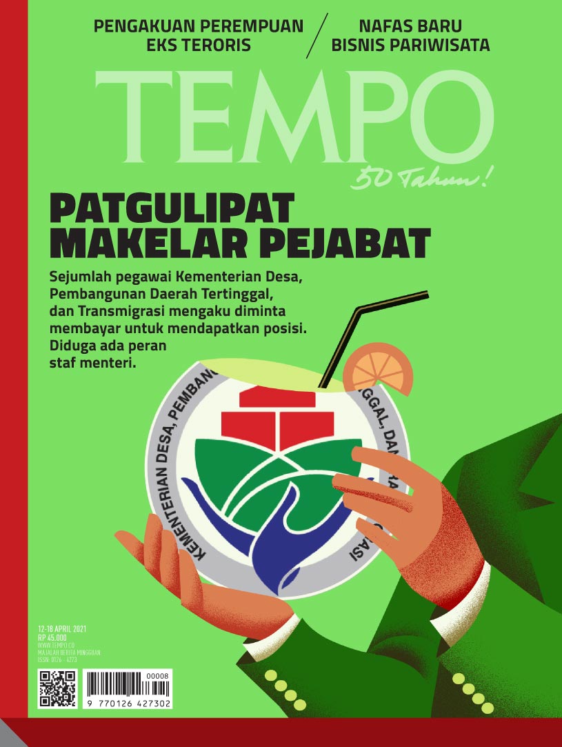 Cover Majalah Tempo - Edisi 10-04-2021 - Patgulipat Makelar Pejabat