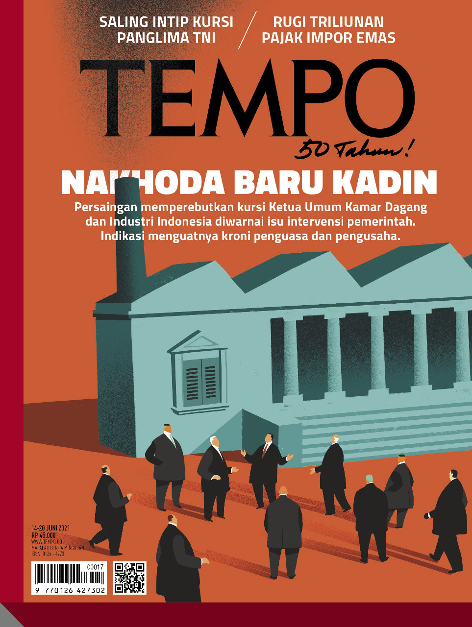 Cover Majalah Tempo - Edisi 12-06-2021 - Nakhoda Baru Kadin