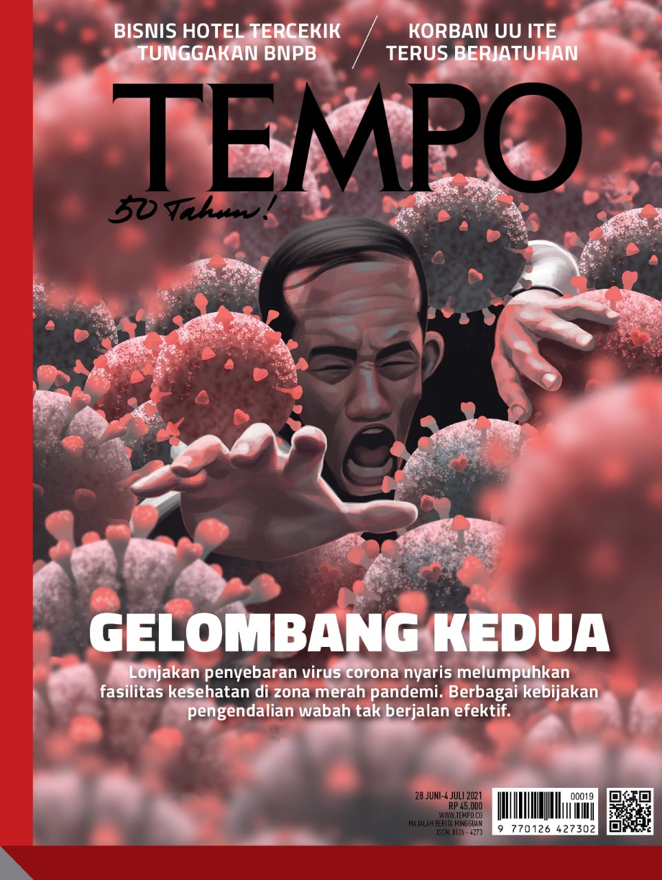 Cover Majalah Tempo - Edisi 26-06-2021 - Gelombang Kedua