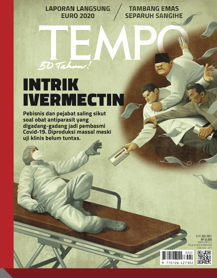 Cover Majalah Tempo - Edisi 03-07-2021 - Intrik Ivermectin