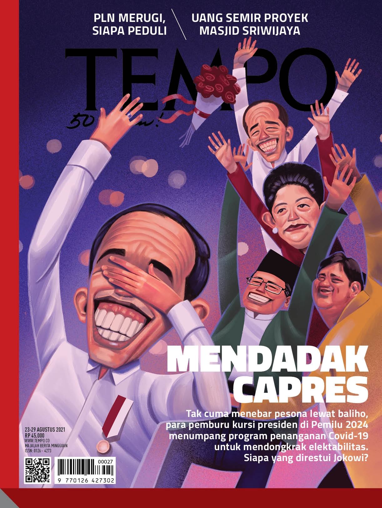 Cover Majalah Tempo - Edisi 21-08-2021 - Mendadak Capres