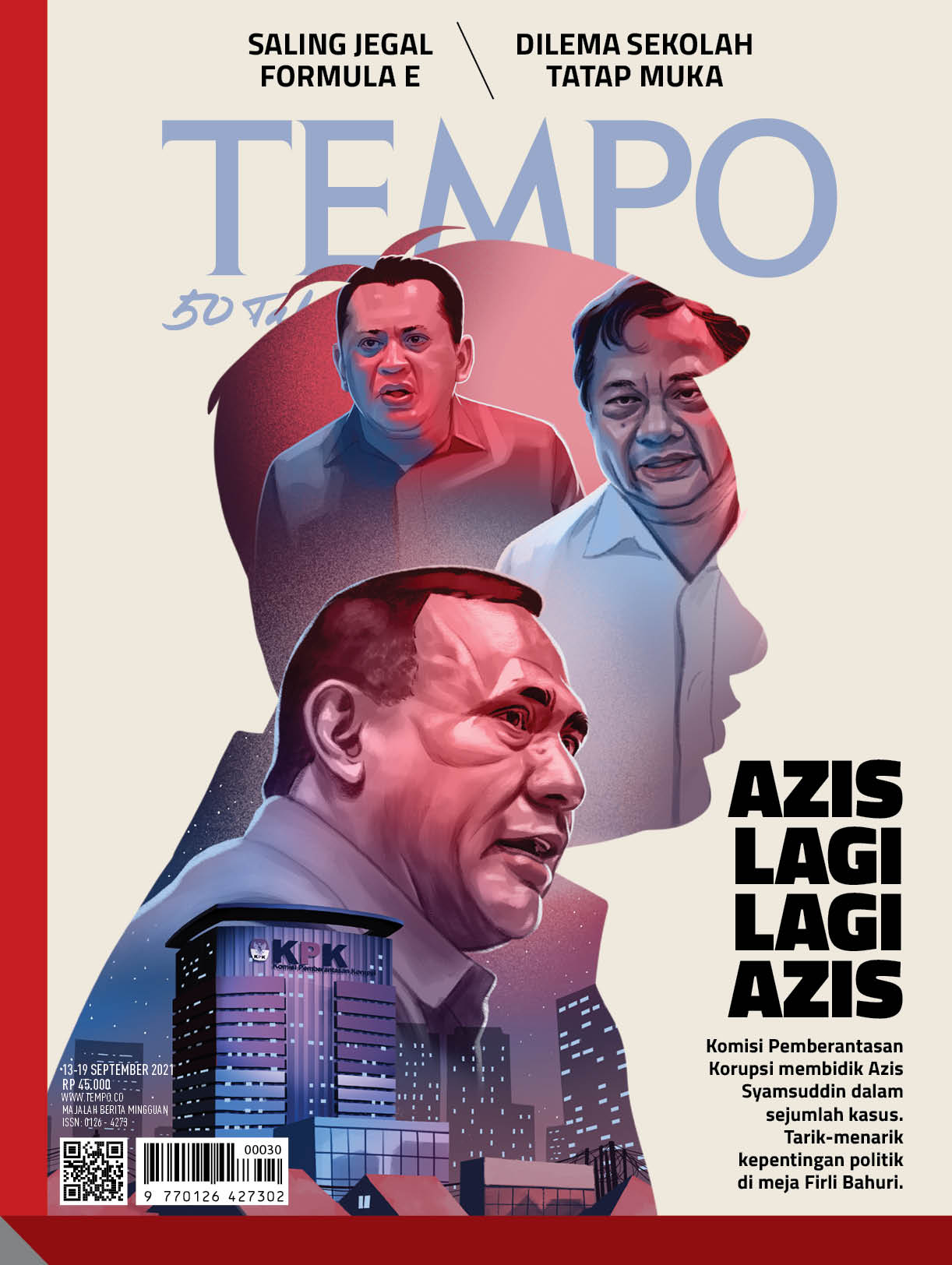 Cover Majalah Tempo - Edisi 11-09-2021 - Azis Lagi Lagi Azis