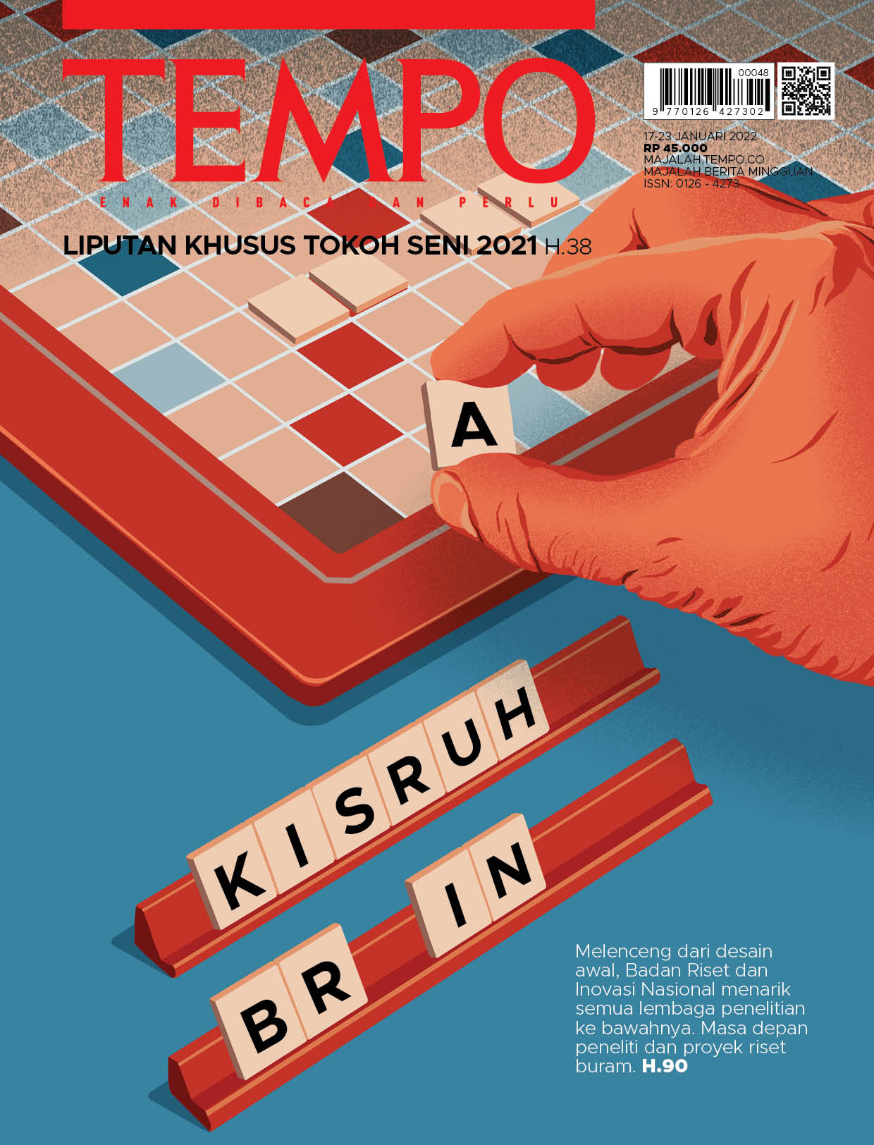 Cover Majalah Tempo - Edisi 15 Januari 2022 - Kisruh Brin