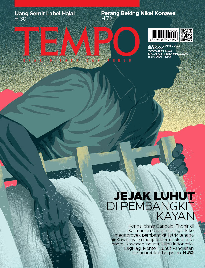 Cover Majalah Tempo - Edisi 26 Maret 2022 - Jejak Luhut di Pembangkit Kayan