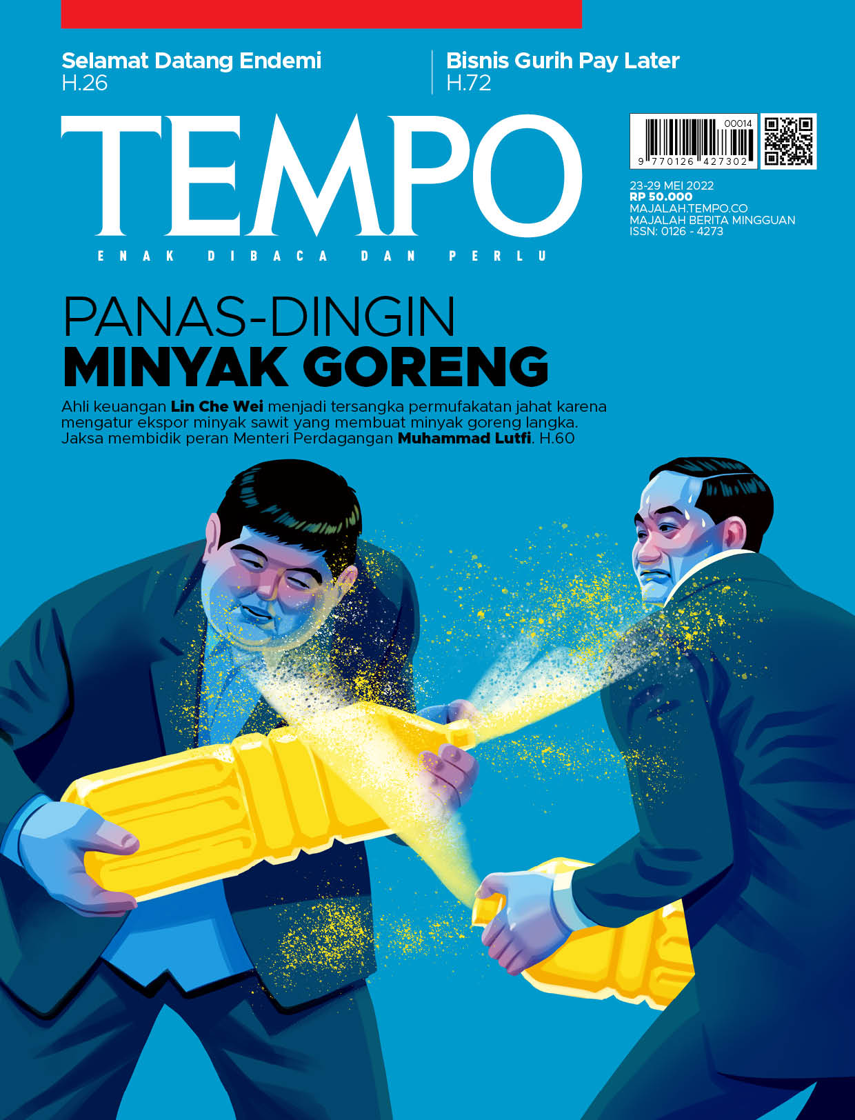 Cover Majalah Tempo - Edisi 21 Mei 2022 - Panas-Dingin Minyak Goreng