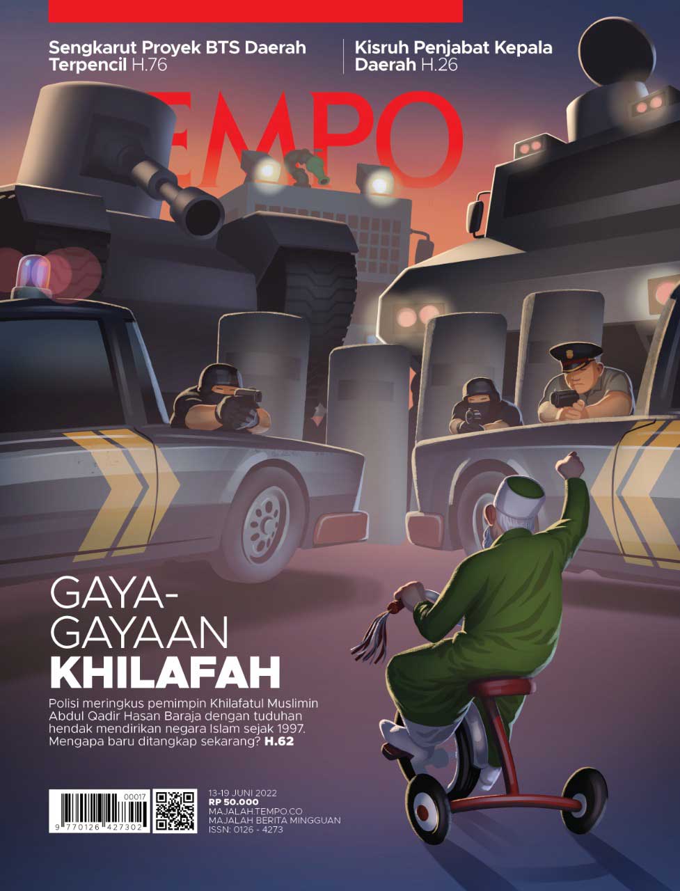 Cover Majalah Tempo - Edisi 11 Juni 2022 - Gaya-Gayaan Khilafah