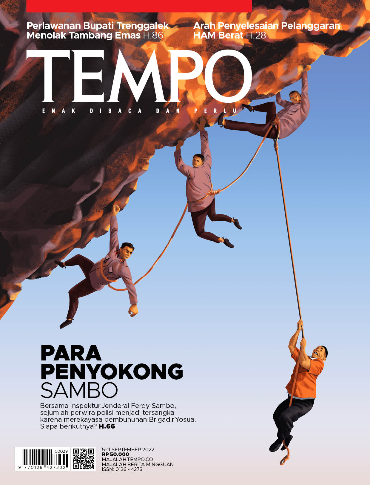 Cover Majalah Tempo - Edisi 3 September 2022 - Para Penyokong Sambo
