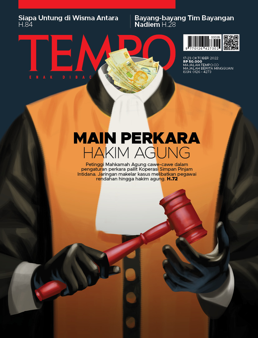 Cover Majalah Tempo - 16 Oktober 2022 - Main Perkara Hakim Agung