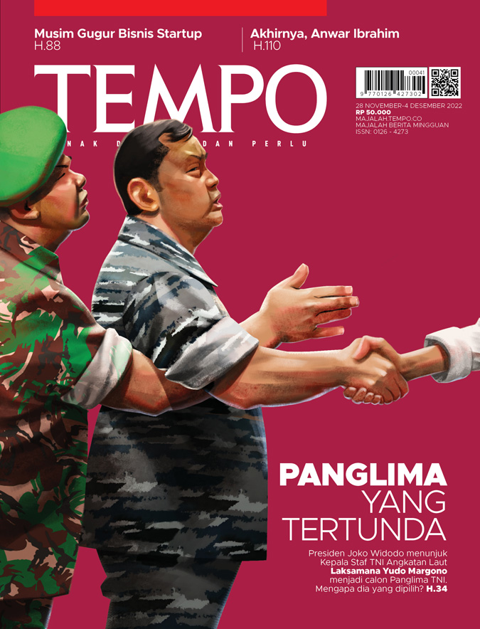 Cover Majalah Tempo - 27 November 2022 - Panglima yang Tertunda