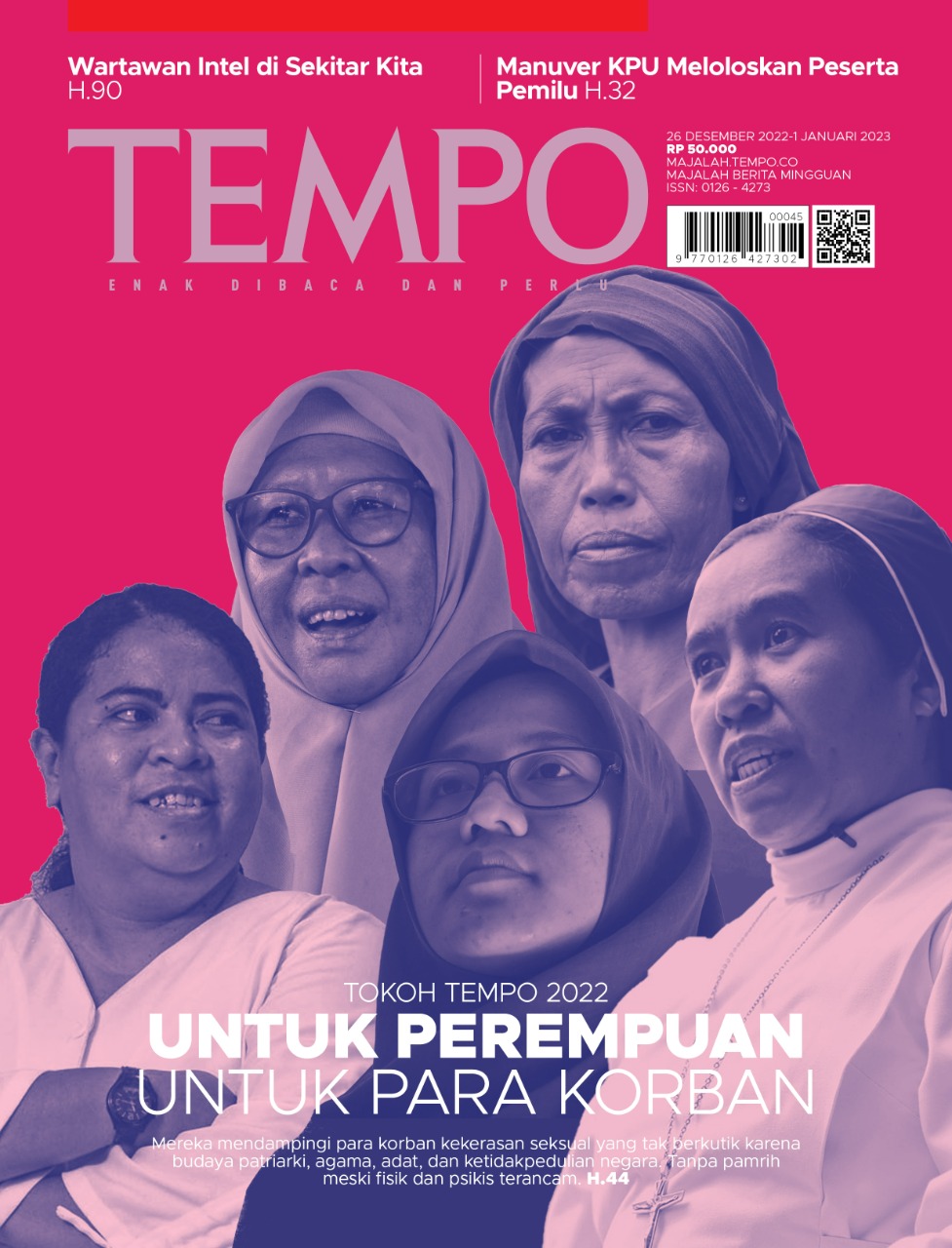 Cover Majalah Tempo - 25 Desember 2022 - Tokoh Tempo 2022: Untuk Perempuan Untuk Para Korban