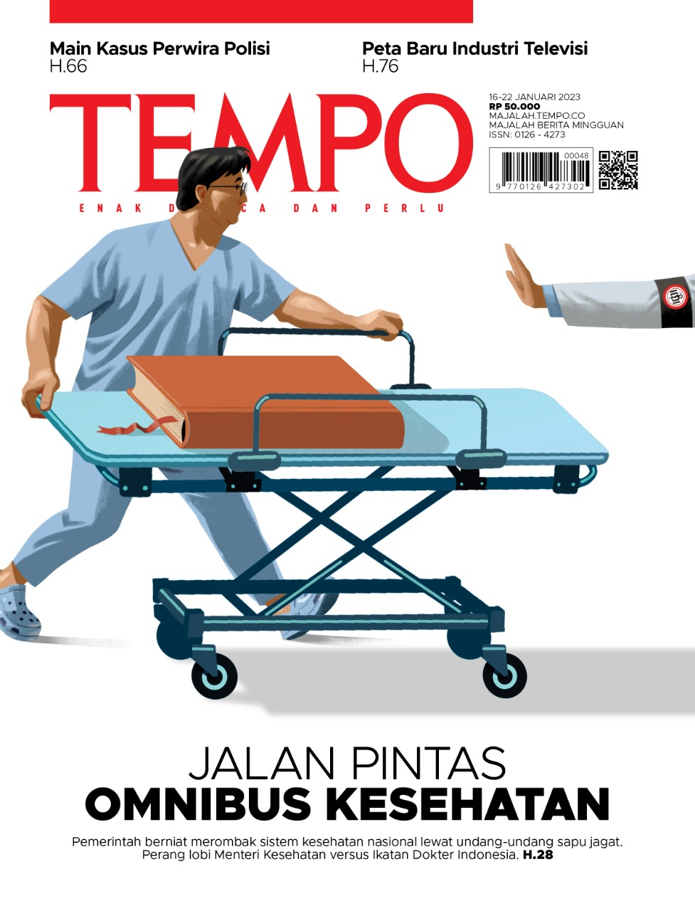 Cover Majalah Tempo - 15 Januari 2023 - Jalan Pintas Omnibus Kesehatan