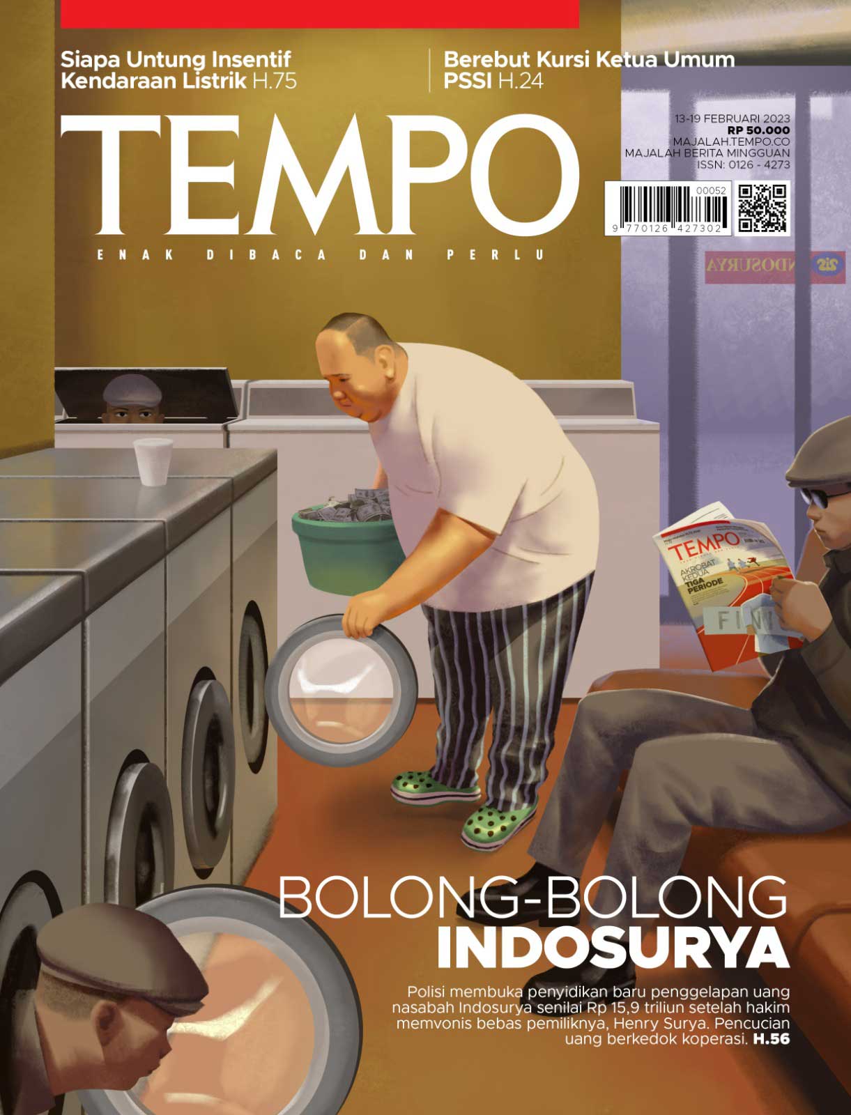 Cover Majalah Tempo - 12 Februari 2023 - Bolong-bolong Indosurya