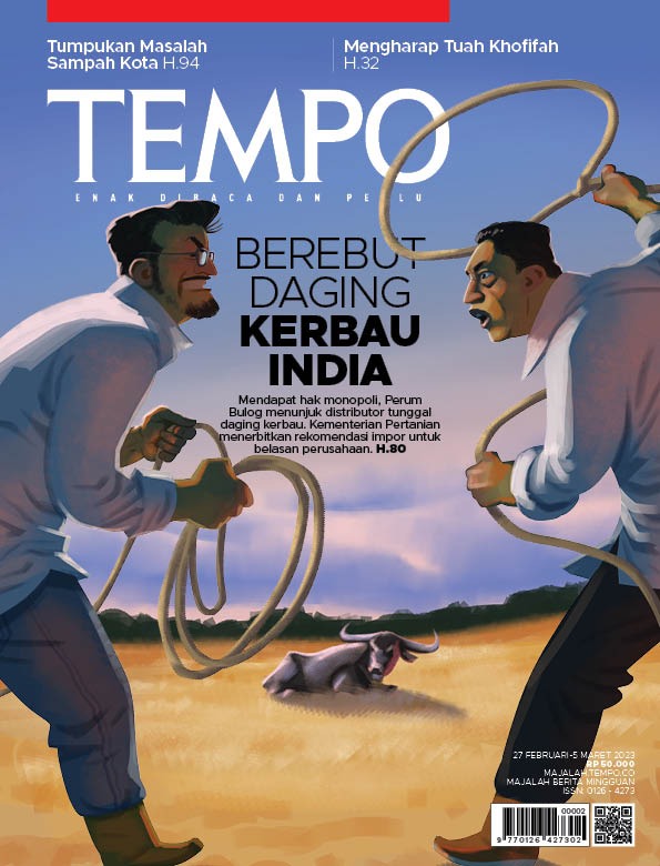 Cover Majalah Tempo - 26 Februari 2023 - Berebut Daging Kerbau India