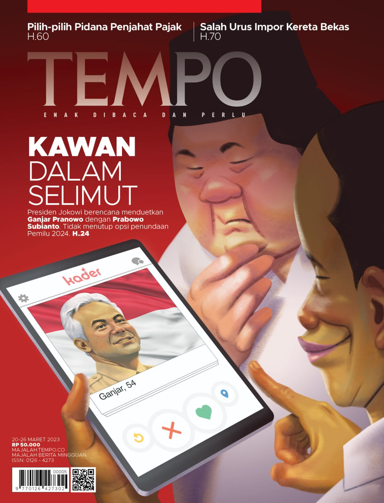 Cover Majalah Tempo - 19 Maret 2023 - Kawan Dalam Selimut