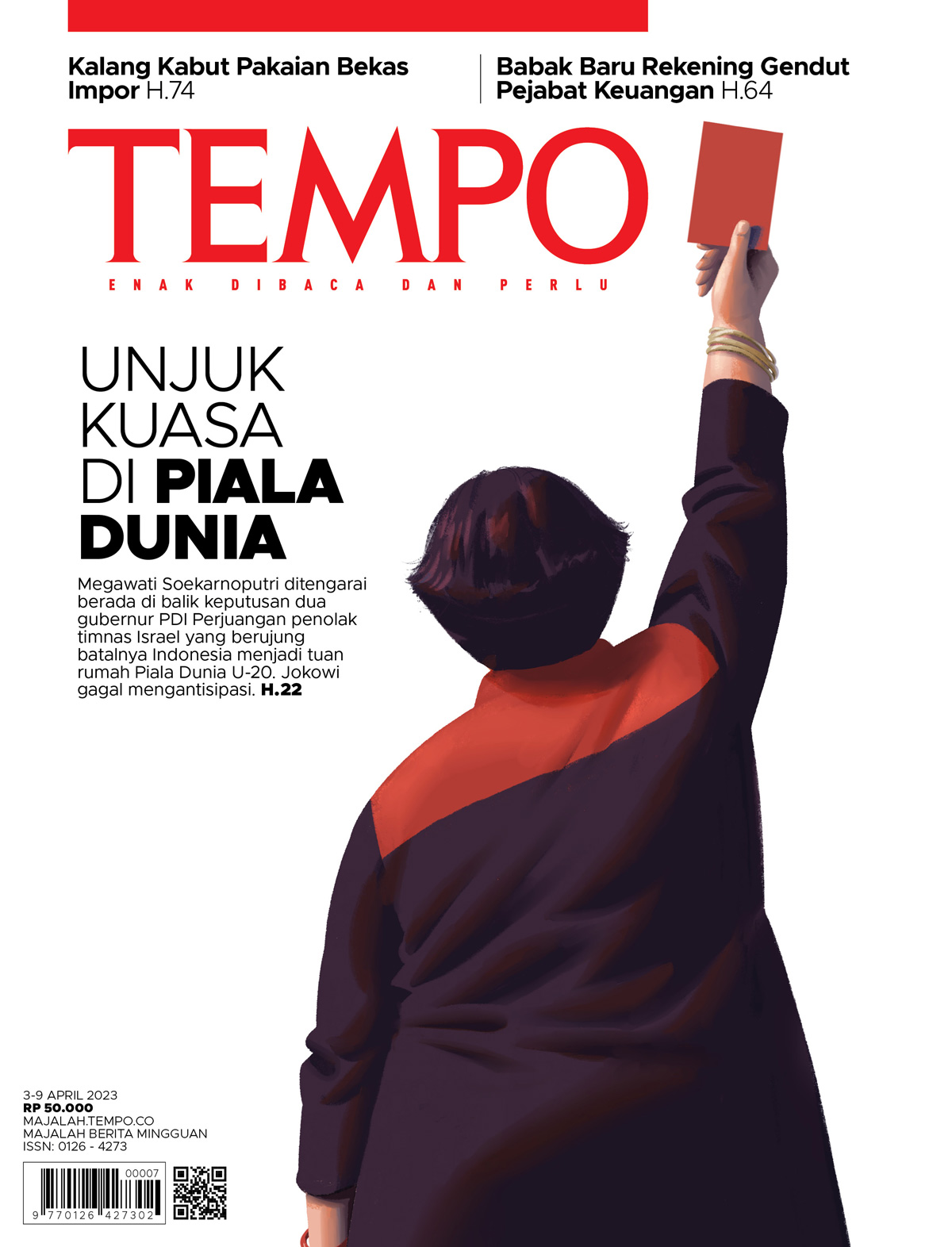 Cover Majalah Tempo - 2 April 2023 - Unjuk Kuasa di Piala Dunia