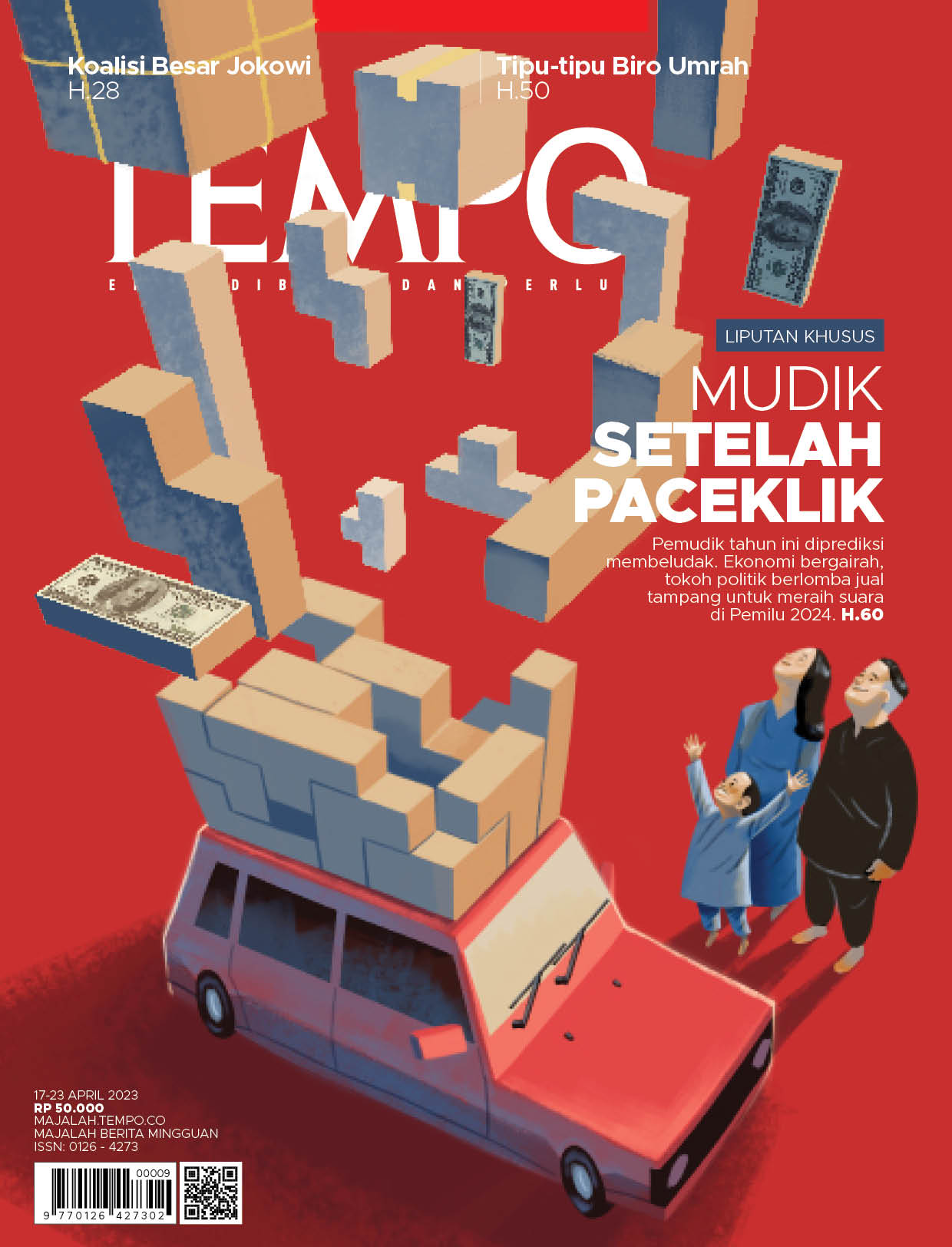 Cover Majalah Tempo - 16 April 2023 - Mudik Setelah Paceklik