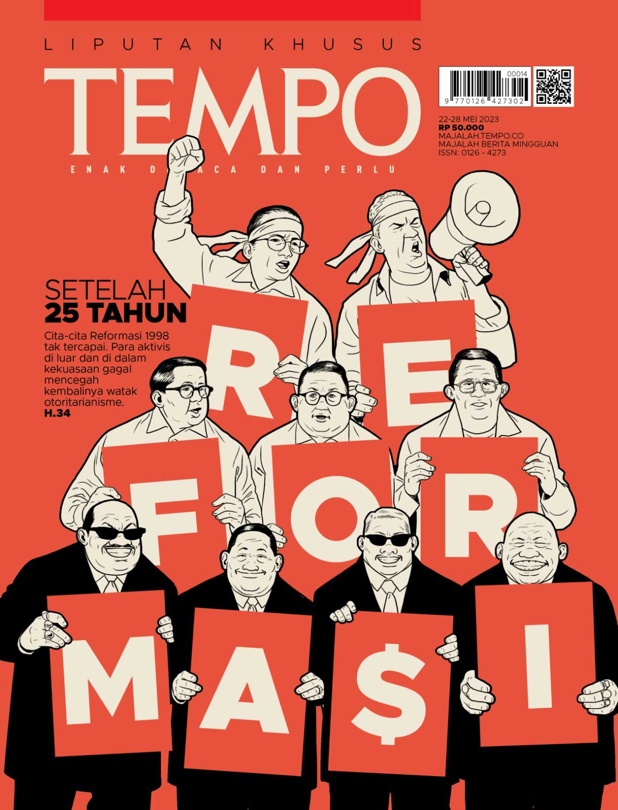 Cover Majalah Tempo - 21 Mei 2023 - Setelah 25 Tahun