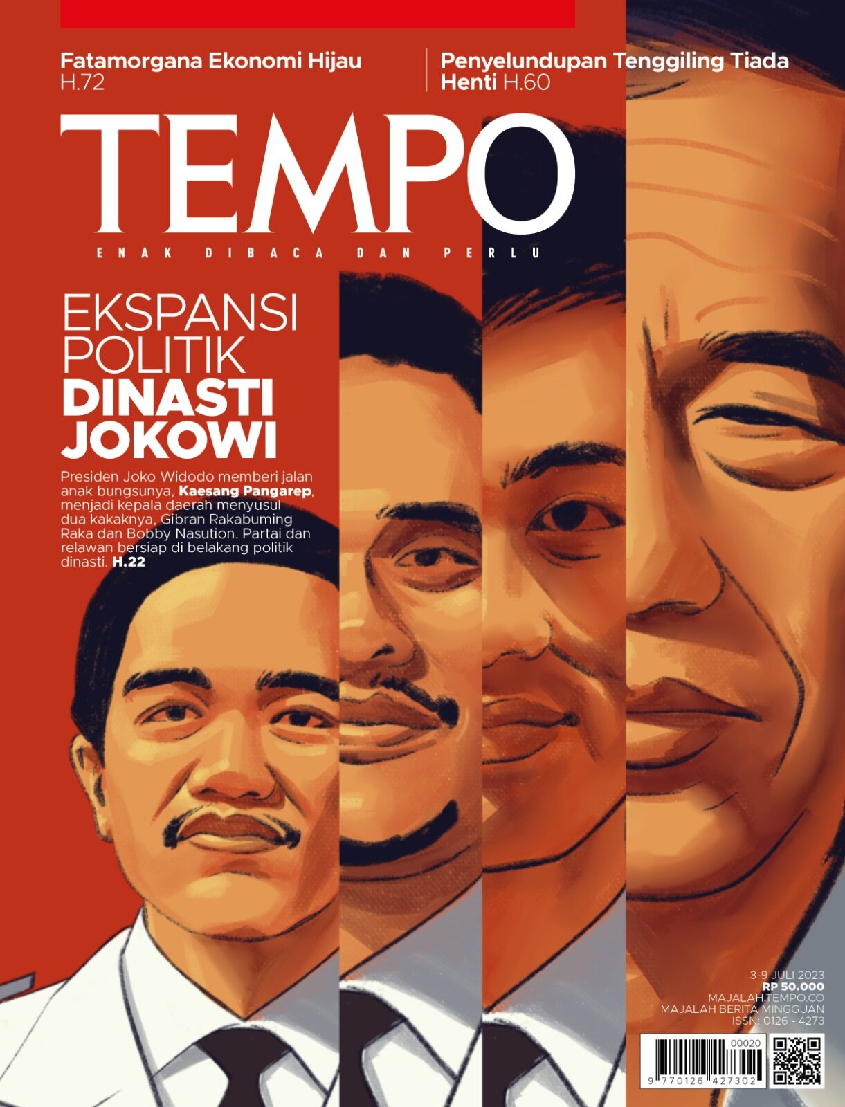 Cover Majalah Tempo - 2 Juli 2023 - Ekspansi Politik Dinasti Jokowi