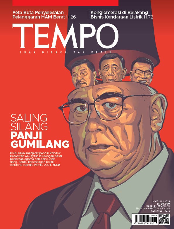 Cover Majalah Tempo - 9 Juli 2023 - Saling Silang Panji Gumilang