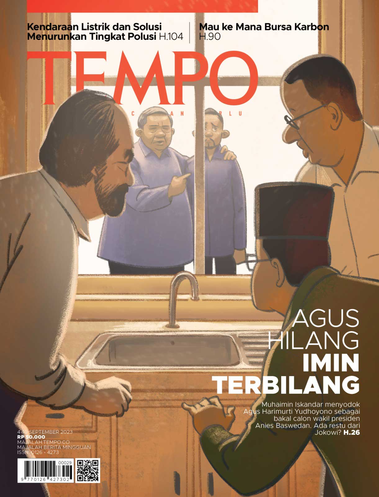 Cover Majalah Tempo - 3 September 2023 - Agus Hilang Imin Terbilang