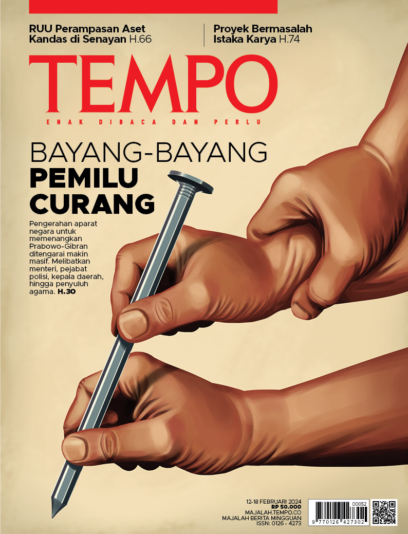 Cover Majalah Tempo - 11 Februari 2024 - Bayang-bayang Pemilu Curang