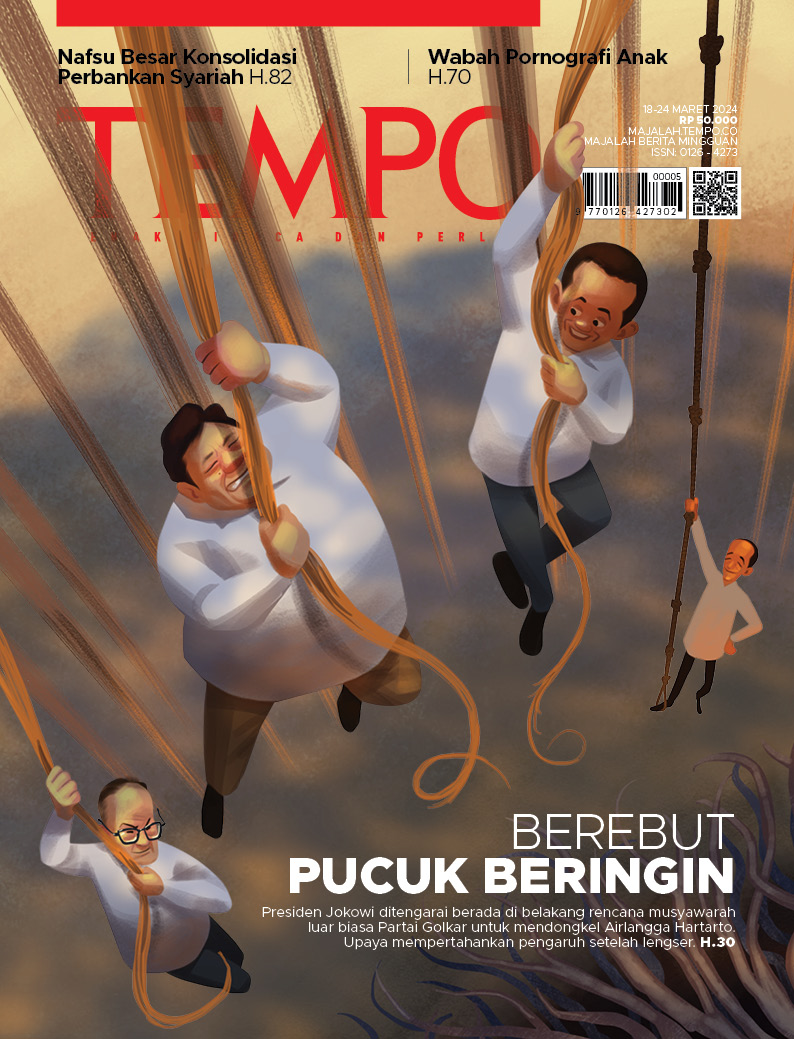 Cover Majalah Tempo - 17 Maret 2024 - Berebut Pucuk Beringin