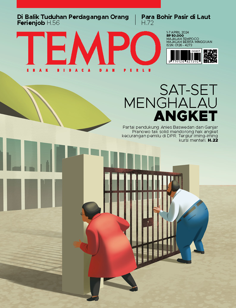 Cover Majalah Tempo - 31 Maret 2024 - Sat Set Menghalau Angket
