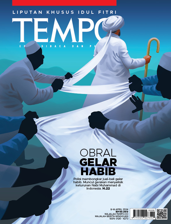 Cover Majalah Tempo - 7 April 2024 - Obral Gelar Habib