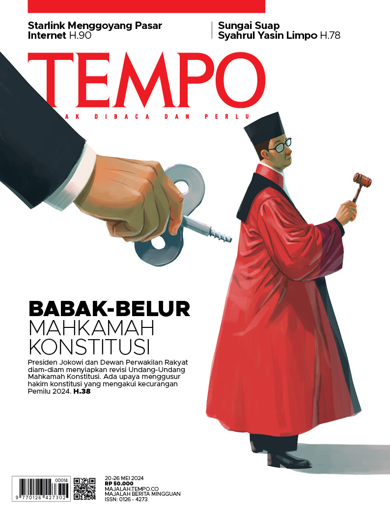 Cover Majalah Tempo - 19 Mei 2024 - Babak-belur Mahkamah Konstitusi