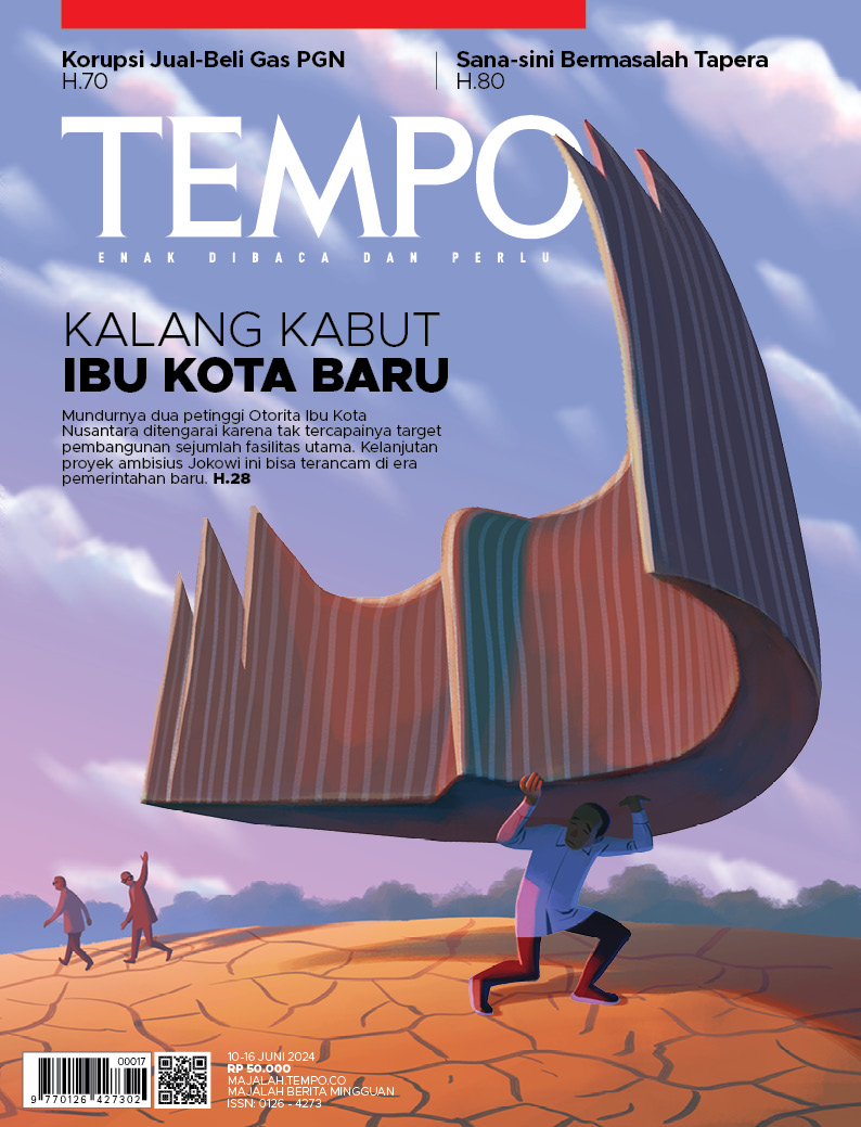 Cover Majalah Tempo - 09 Juni 2024 - Kalang Kabut Ibu Kota Baru