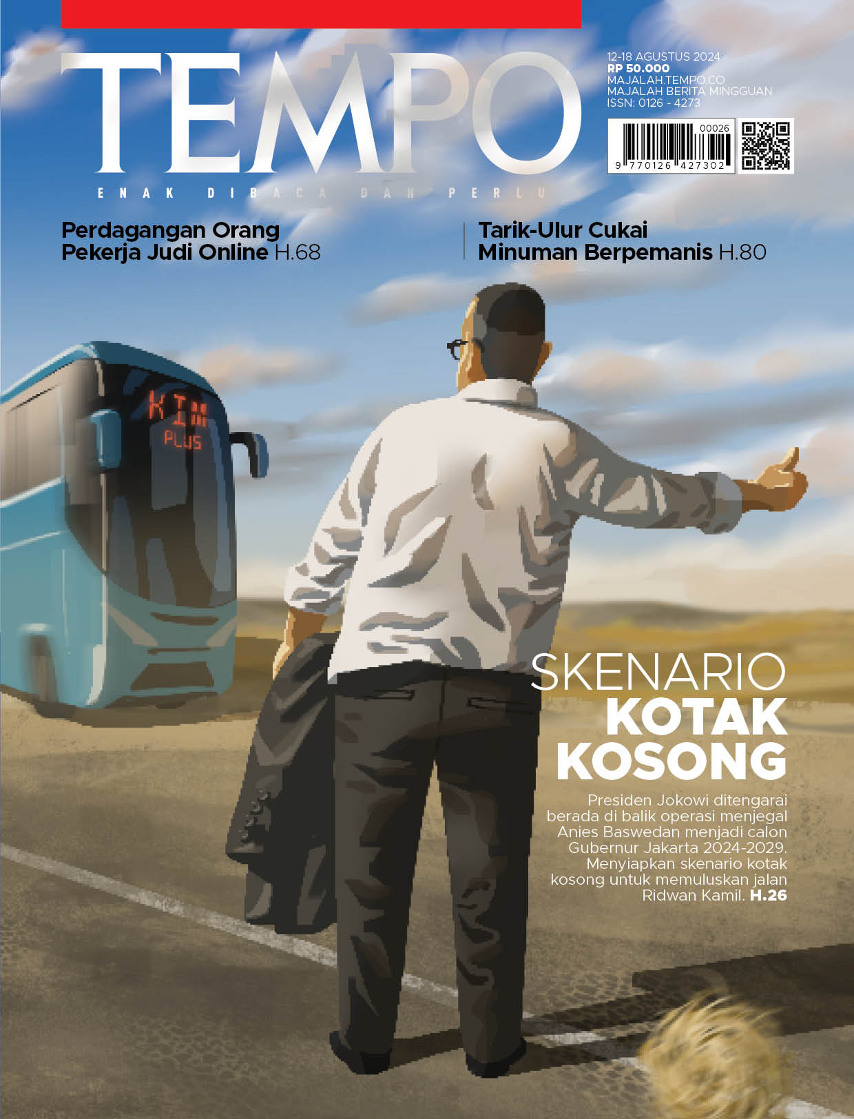 Cover Majalah Tempo - 11 Agustus 2024 - Skenario Kotak Kosong