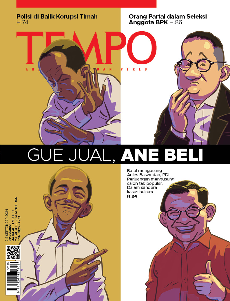 Cover Majalah Tempo - 1 September 2024 - Gue Jual, Ane Beli