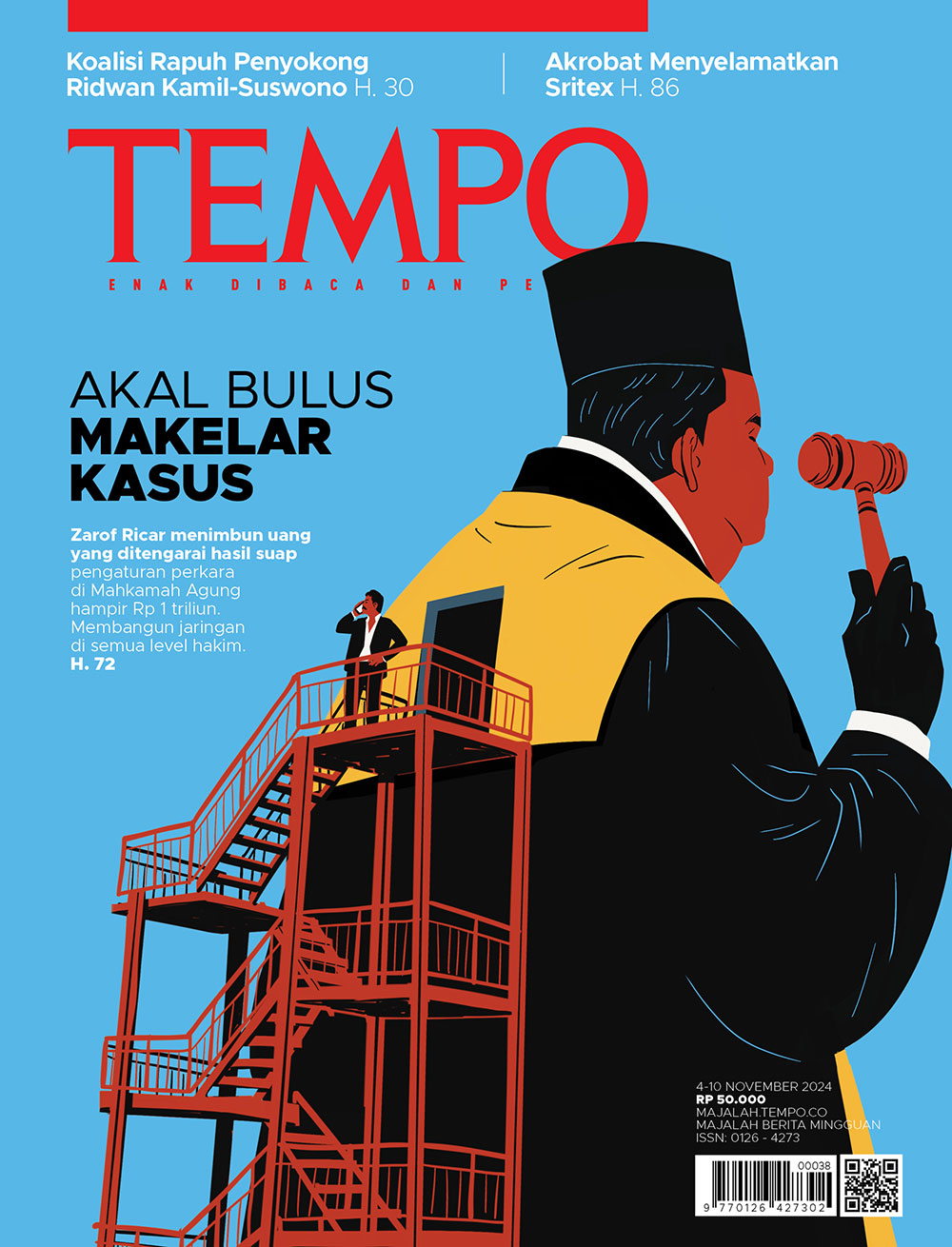 Cover Majalah Tempo - 3 November 2024 - Akal Bulus Makelar Kasus