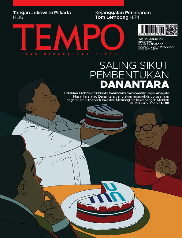 Cover Majalah Tempo - 10 November 2024 - Saling Sikut Pembentukan Danantara