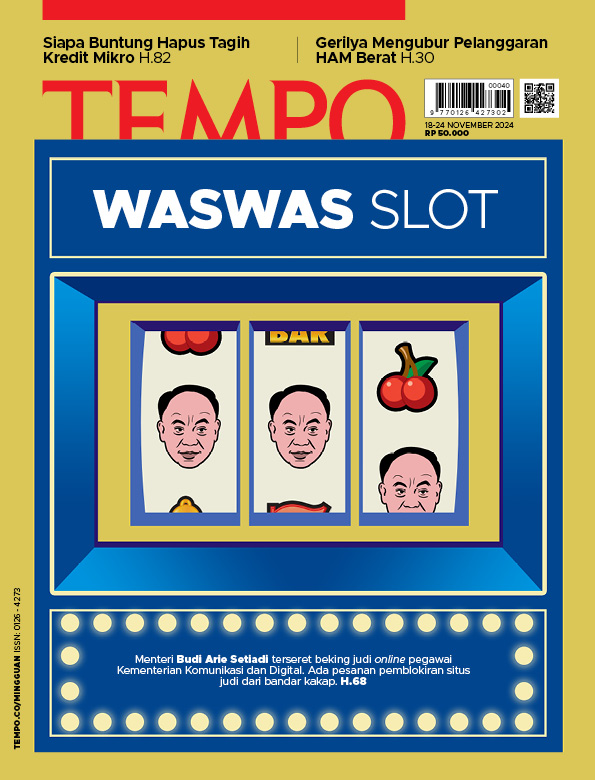 Cover Majalah Tempo - 17 November 2024 - Was-was Slot