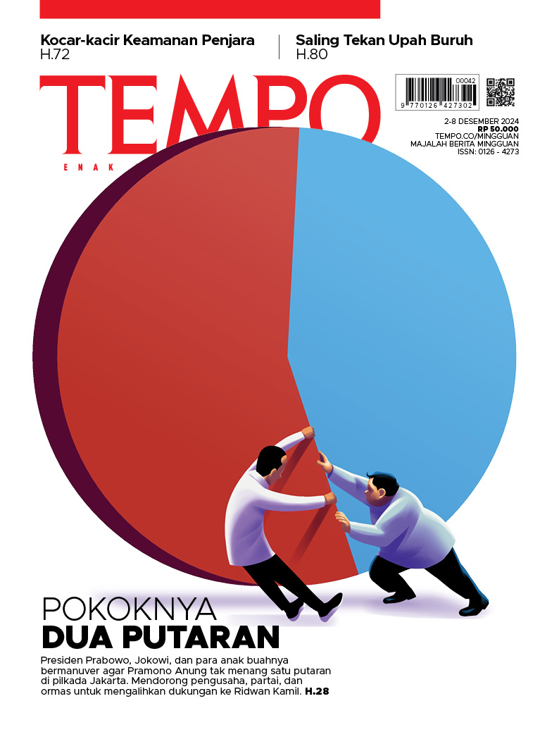 Cover Majalah Tempo - 1 Desember 2024 - Pokoknya Dua Putaran